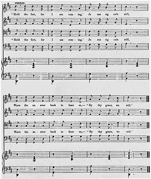 512px Hold the Fort original sheet music p3 Hold the Fort Scheips