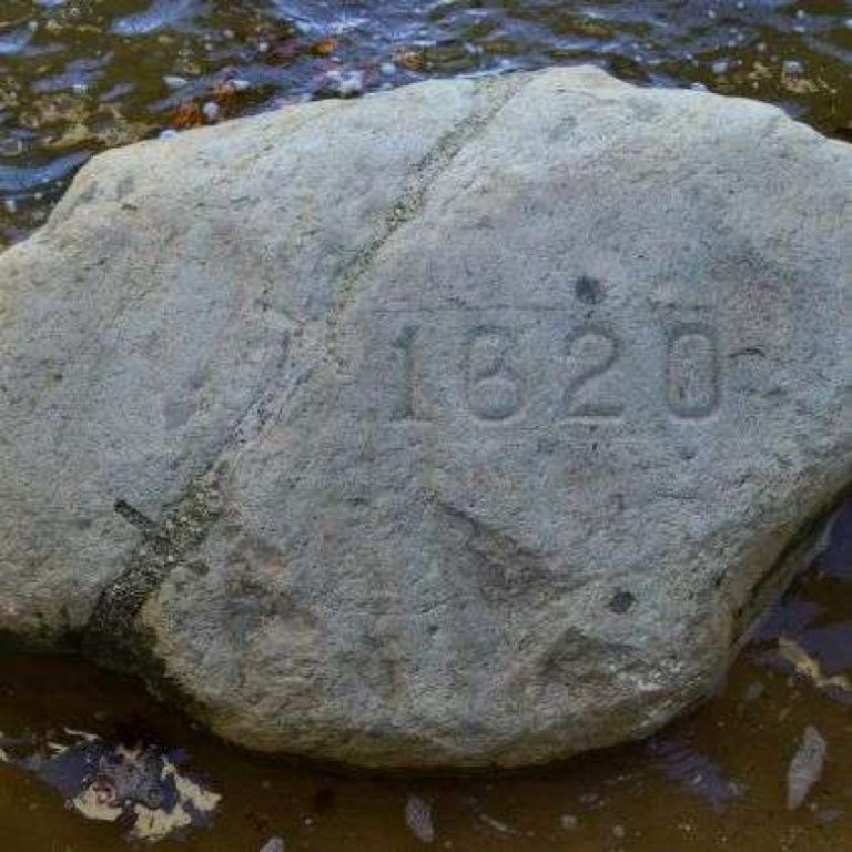 Plymouth Rock Plymouth MA closeup Photo Ted Curtin 850x850 1 768x768