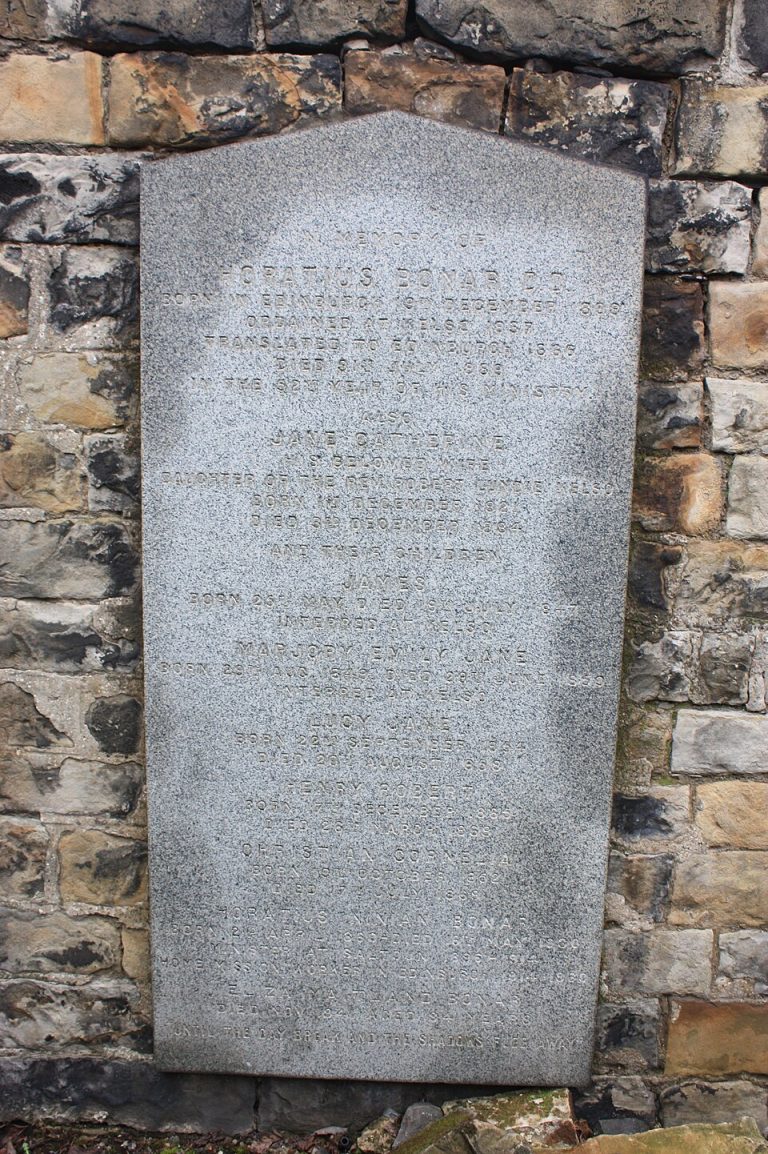 960px The grave of Horatius Bonar Canongate Kirkyard 768x1154