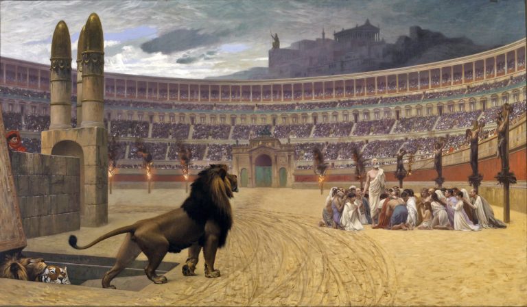 Jean Leon Gerome   The Christian Martyrs Last Prayer   Walters 37113 768x448