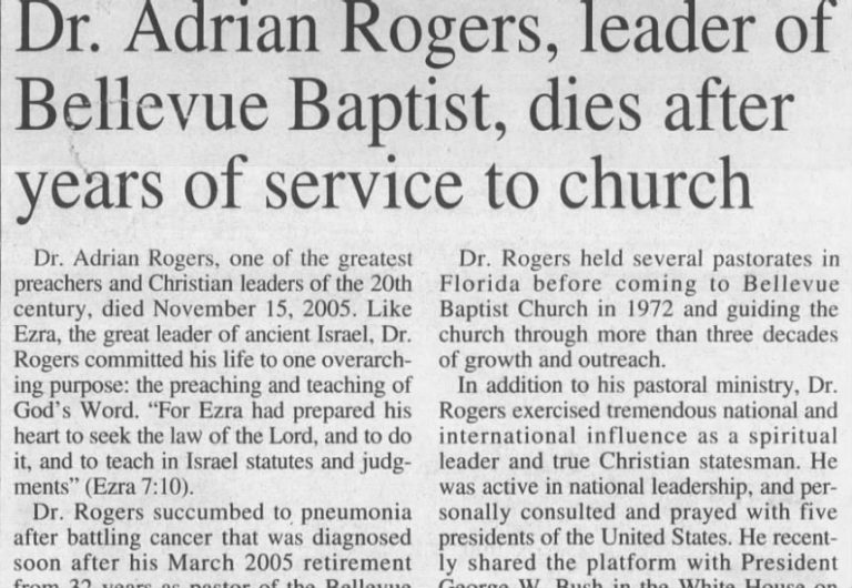 Adrian Rogers Obituary 768x530