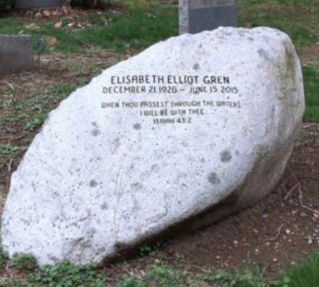 Elizabeth Eliot Grave