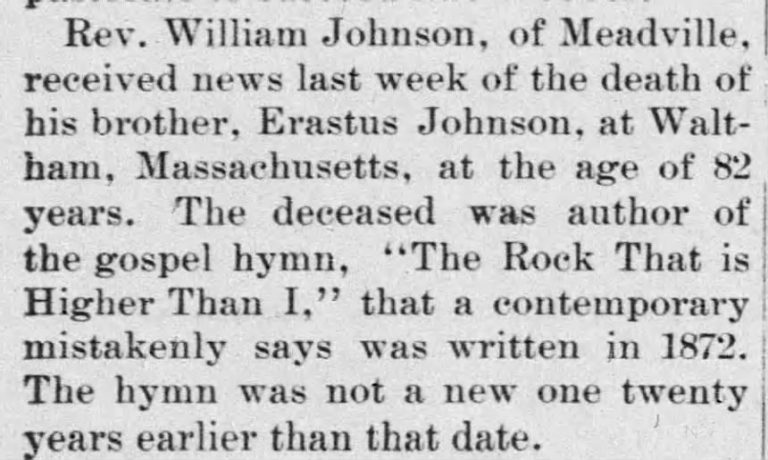 Erastus Johnson Obituary 768x460