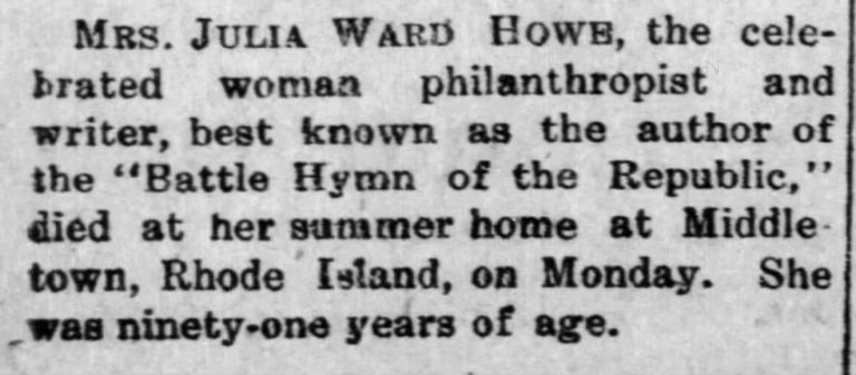 Howe Obituary 768x337