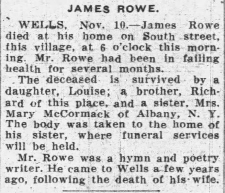 James Rowe Obituary 768x658