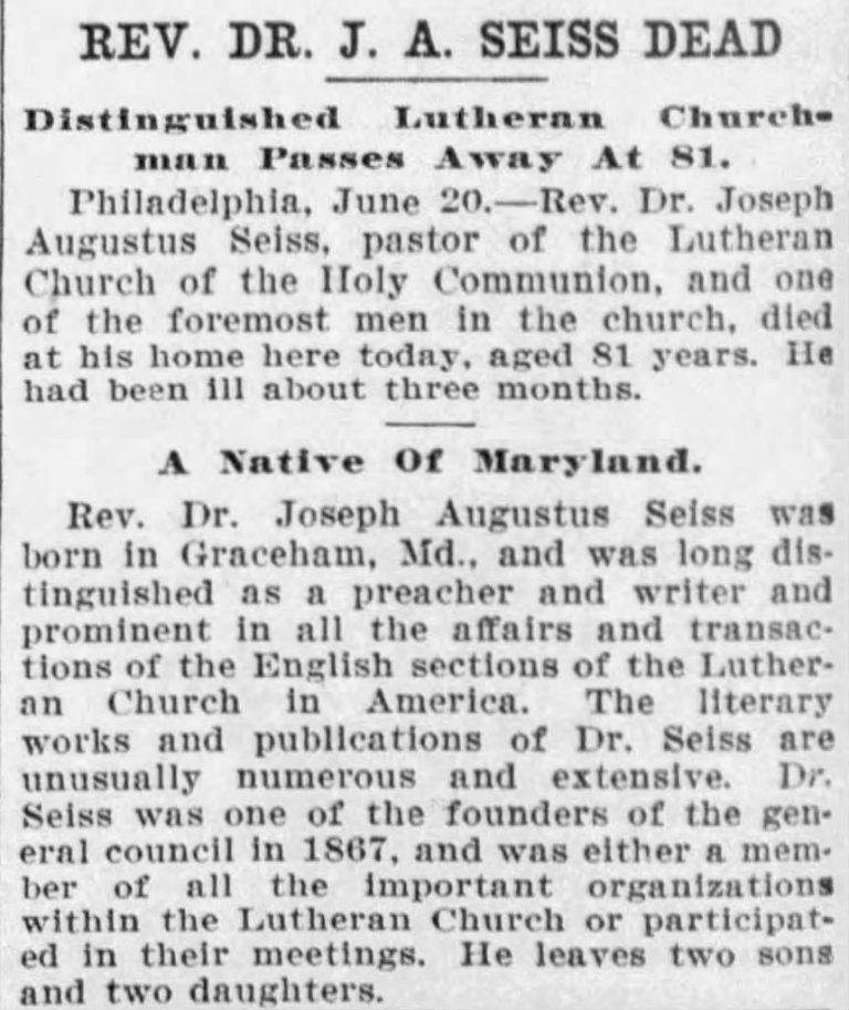 Joseph Seiss Obituary 768x913