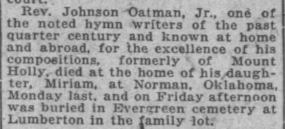 Oatman Obituary
