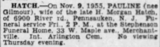 Pauline Hatch Obituary