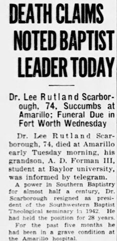 Scarborough Obituary